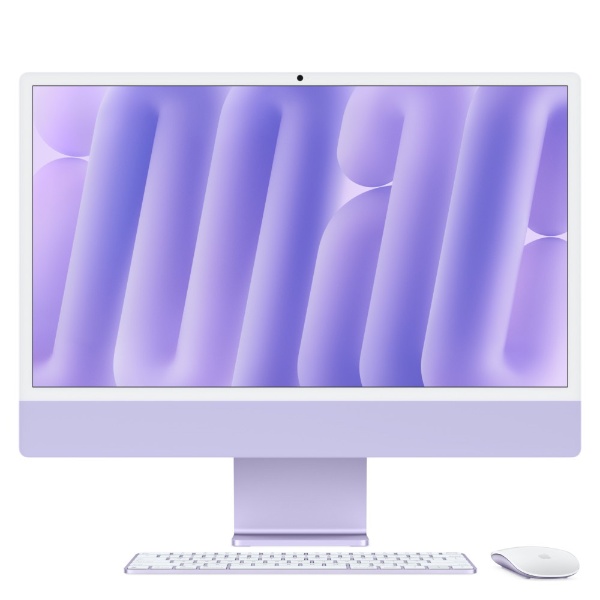 24インチiMac M4 （8コアCPU/8コアGPU） ブルー MWUF3J/A [23.5型 /Apple M4 /メモリ16GB  /SSD256GB /2024年10月モデル] Apple｜アップル 通販 | ビックカメラ.com