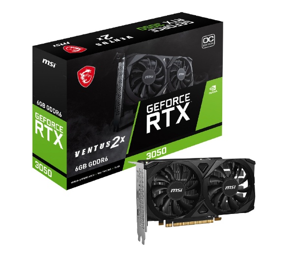 グラフィックボード GeForce RTX 3050 VENTUS 2X 6G OC [GeForce RTXシリーズ /6GB] 【PCパーツ】  MSI｜エムエスアイ 通販 | ビックカメラ.com