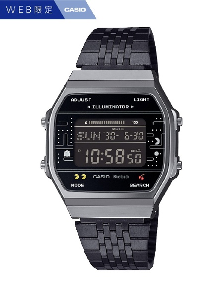 Bluetooth搭載時計】CASIO CLASSIC（カシオクラシック）パックマン コラボレーションモデル ブラック  ABL-100WEPC-1BJR CASIO｜カシオ 通販 | ビックカメラ.com