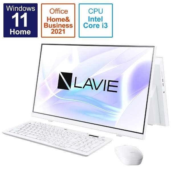 デスクトップパソコン LAVIE A23 ファインホワイト PC-A2335CAW [23.8